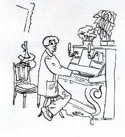 Maurice Rollinat au piano